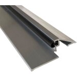Seuil de porte pmr (norme handicap) aluminium avec joint et dcoupe d'angles (brut, 930mm) homewell