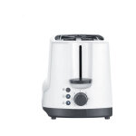 Severin at 2234 double toaster � fente large avec grille sp�ciale viennoisieries blanc, gris