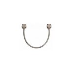 Gaine inox renforce 50 cm diamtre 13 / 10 mm avec chapeaux carrs sewosy