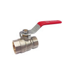 Sferaco - vanne laiton 1 / 4 tour acs passage intgral femelle - femelle 50 - 60 rouge