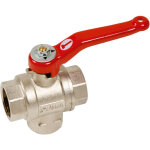 Sferaco - vanne � sph�re laiton pn25 s�rie 3 voies - lumi�re en t - f 1 / 2'' (15 / 21)