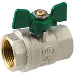 Sferaco - vanne  sphre passage intgral nf pn25 acs papillon vert f / f 1 / 2' (15 / 21) somatherm