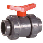 Sferaco - vanne � sph�re pvc � coller industrie pn16 �32 industrie - manette rouge