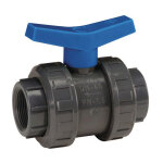 Sferaco - vanne � sph�re pvc pn16 raccord 2' (50 / 60) � visser b�timent - manette bleue