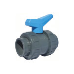 Sferaco - vanne � sph�re pvc � coller pn16 �50 - manette bleue, gamme b�timent