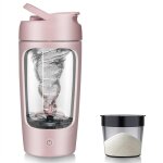 Ce shaker � prot�ines �lectrique de 650 ml est rechargeable par usb, portable et facile � nettoyer, ce ...