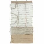 Thedecofactory - shamlyne - store voilage effet soie avec du coton et jute cru 60x200