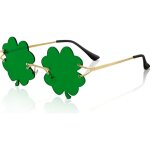 Shamrock sunglasses en accessories four leaf clover eyewear metal frame costume glasses party favor supply ...