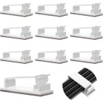 Shining house - 10 pcs auto - adh�sifs, management, support, gestion clips durable, pour tv, pc, ordinateur ...