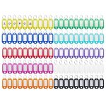 Shining house 100 pices porte - cls, porte - cls en plastique, porte - cls colors inscriptibles ...