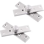 Shining house - 2pcs charnière pivot porte 360 degrés placard armoire 75 mm de longueur en acier inoxydable ... Shining house - 2pcs charnière pivot porte 360 degrés placard armoire 75 mm de longueur en acier inoxydable ...