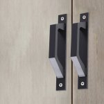 Shining house - 2pcs poigne droite en aluminium en pour portes coulissantes ou portes battantes de passage ...