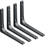 Shining house - 4 pices querres tagre de fixation murale, 200 x 150 mm support d'angle en forme de ...