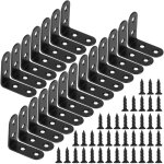 Shining house - equerre de fixation noir angle droit support en forme de l metalliques equerres avec ...