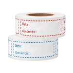 Etiquettes de conglateur tiquettes autocollantes tiquettes amovibles2 rouleaux pour confiture pour ...