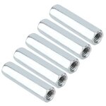 Shining house - m6 connecteur de tige filet�e, 5 pcs m6 40 �crou de tige longue manchon hexagonal �crou ...