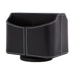 Shining house - organisateur de bureau similicuir 360 rotatif tv support de tlcommande boite rangement ...