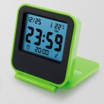 Shining house - petit rveil de voyage numrique, horloge de temprature de calendrier pliante portable ...
