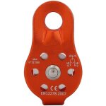 Poulie tyrolienne, 26kn poulie escalade en alliage d'aluminium bloc de poulie  corde simple robuste ...