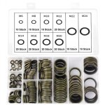 Shining house - rondelle plate avec lvre en caoutchouc, 150 pices rondelles caoutchouc metal pour presses ...