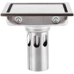 Shining house - siphon de sol drain de douche carr 110 mm en acier inoxydable 304 drain de plancher ...
