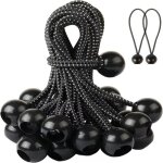 Shining house - tendeur bache, tendeur elastique, 40 pices tendeurs en caoutchouc avec boule, corde ...