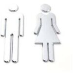 Shining house2 pices signe wc, hommes et femmes signs plaque de porte, panneaux de toilette pour hommes ...