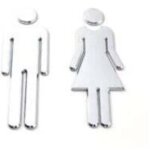 Shining house2 pi�ces signe wc, hommes et femmes signs plaque de porte, panneaux de toilette pour hommes ...