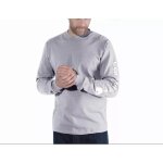 T - shirt carhartt sleeve logo l / s gris chin t. s - ek231 - hgy - s