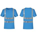 T - shirt haute visibilit�, gilet de s�curit� r�fl�chissant, chemise l�g�re et respirante � manches courtes, ...