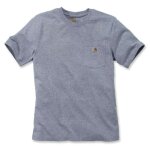 T - shirt poche manches courtes homme carhartt 103296 - gris clair - l