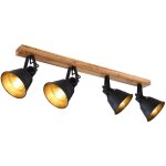 Etc - shop - globo - spot - gunther - marron - bois - spot en saillie - e27 -