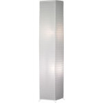 Etc - shop ? lampadaire led 130 cm blanc chaud ? abat - jour en papier ? interrupteur � p�dale ? 2 douilles ...