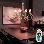 Etc - shop - lustre en laiton antique t�l�commande suspension suspendue dans un ensemble comprenant des ...