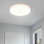 Etc - shop - plafonnier dimmable cuisine plafonnier led salle de bain, r�tro - �clairage, ip44, blanc ...