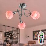 Etc - shop - plafonnier salle � manger rondell lampe t�l�commande gradateur argent dans un ensemble comprenant ...