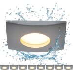 Spot  encastrer led plafonnier encastr dimmable par interrupteur luminaire encastr, blanc, aluminium, ...
