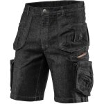 Short de travail en jean, noir, taille m