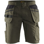 Short de travail avec poches flottantes 1494 - vert kaki / noir xl - fr(50) - se(c56) - standards