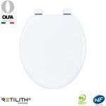 Siamp - abattant olfa pro double blanc ref. 7ud00010206s Siamp - abattant olfa pro double blanc ref. 7ud00010206s