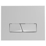Siamp - plaque de commande wc encastr ingenio pyramad double touche, chrom