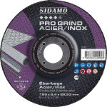 Sidamo - disque � �barber pro grind acier inox d. 125 x 6, 4 x al. 22, 23 mm - acier, inox - 10222002 ...