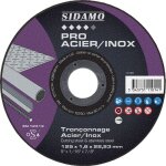 Sidamo - disque � tron�onner pro acier inox d. 125 x 1, 6 x al. 22, 23 mm - acier, inox - 10111014