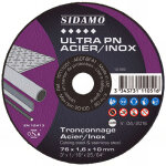 Sidamo - disque � tron�onner ultra pn acier inox d. 76 x 1 x al. 10 mm - acier, inox - 10111050