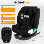 Si�ge auto i - size 360� pivotant ? isofix 40 - 150 cm, 0 - 36 kg, installation dos & face route d�s ...
