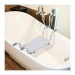 Sige de bain suspendu - rglable - dim. 73 - 83l x 22l x 18h cm