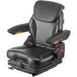 Siege de chariot elevateur universel, 54x60x67 cm, siege de tracteur de suspension avec dossier reglable, ...