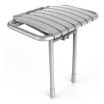 Akw - si�ge de douche rabattable bama � lattes blanc 02020mw ls