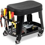 Sige roulant de garage tabouret de mcanicien avec roulettes, sige amovible, avec plateau  outils, ...