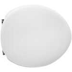 Abattant wc pour azzurra vaso full 54 38 - 43, 5x38, 2 cm abattant wc blanc en fonte de bois avec charnie'res ...